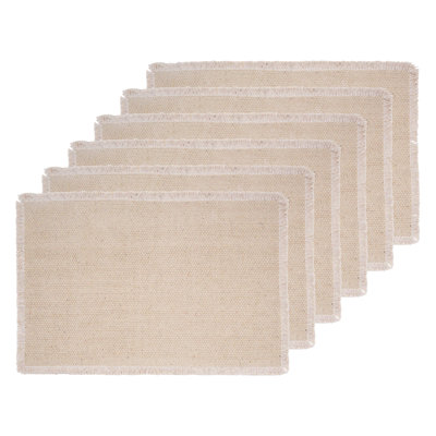 Fringed Placemat Set of 6