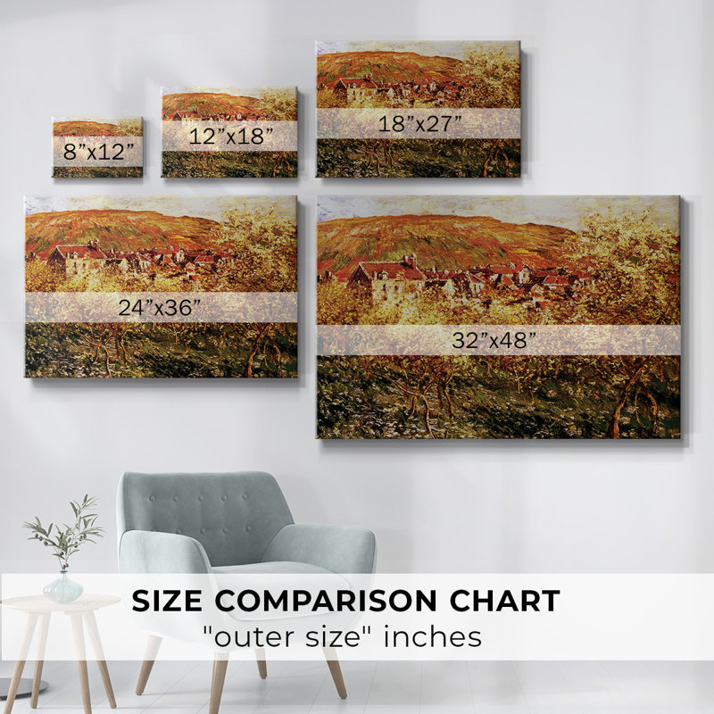 Monet - Toile tendue avec châssis, H 12 po x l 18 po