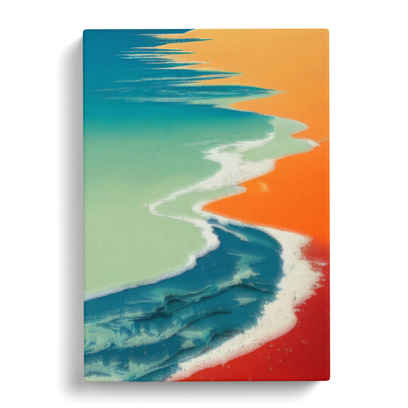 Beach Flames - Wrapped Canvas Print, 50cm H x 35cm W x 3cm D