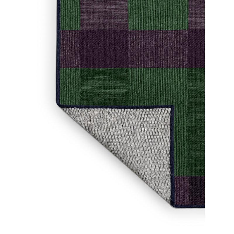 Tapis mauve lavable à la machine, Rond 7 pi