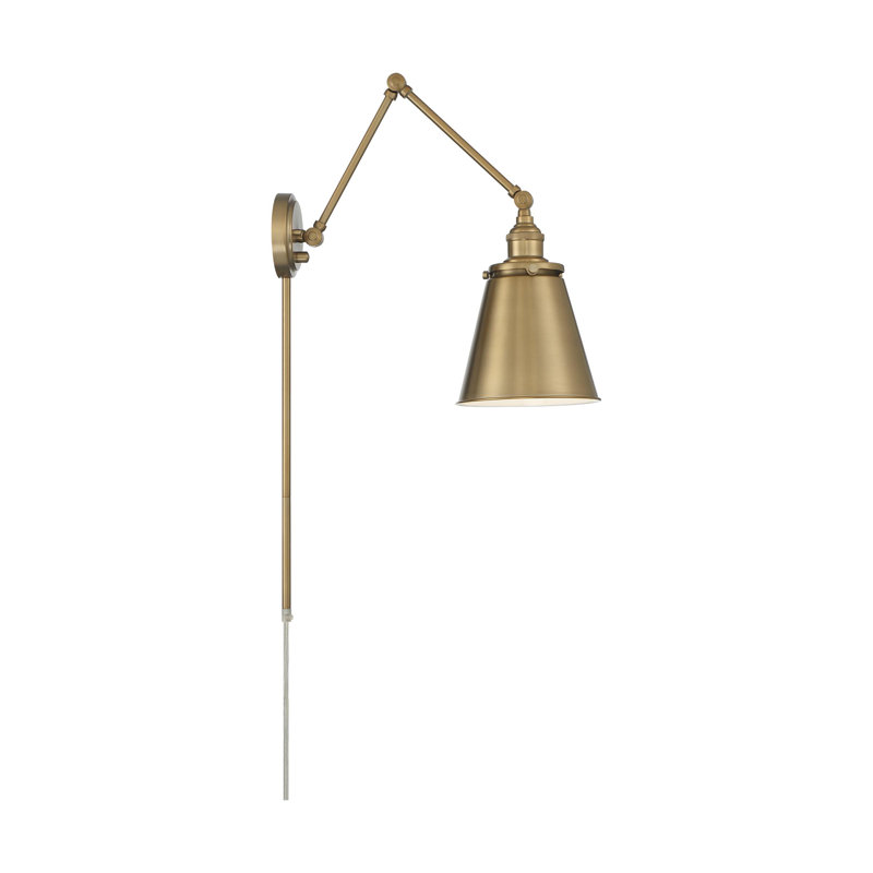Bras oscillant 1 lumière Senaida, Bronze brillant