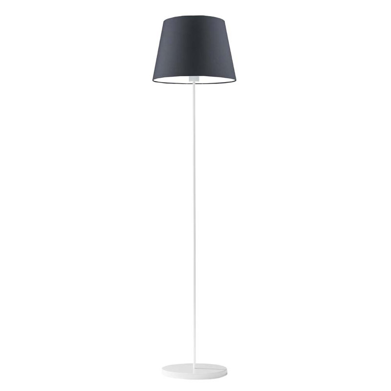 Artimus 162.5cm Traditional Floor Lamp, Graphite, White