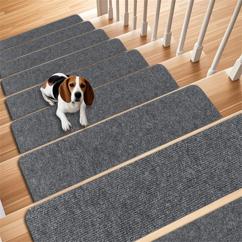 Non-Slip Stair Tread, 15 Pieces Included, Grey