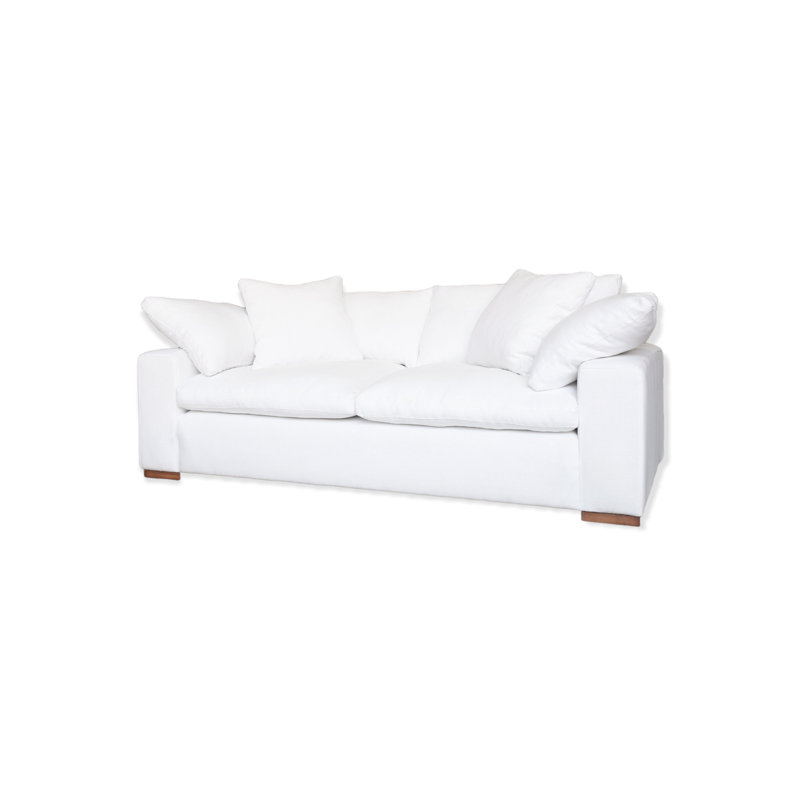 Upholstered 86'' Sofa, 84", Penelope Golden, Black