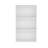 Guadalupe Wall Cabinet In Melamine With Open Storage, White-245124567