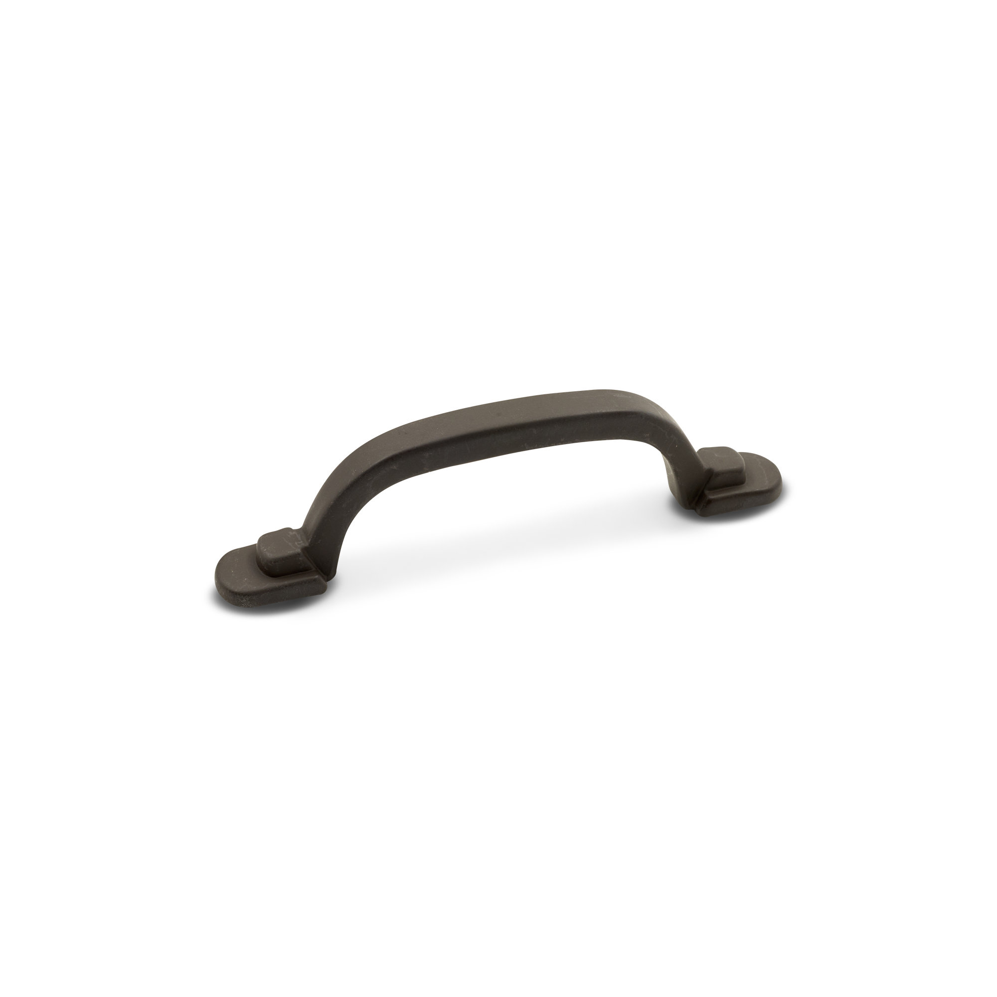 3" Center to Center Two Step Foot Rectangular Arch Pull CP Series, Oil Rubbed Bronze