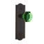 Emerald Crystal Waldorf Interior Mortise Door Knob with Meadows Long Plate-834707031-834707028