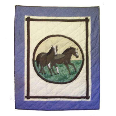 Horse Friends Cotton Quilt
