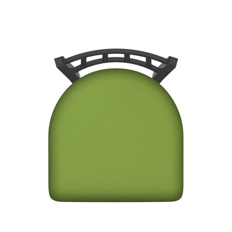 Chaise Contessa 610, Vinyle - Canter Kiwi - vert, Étain