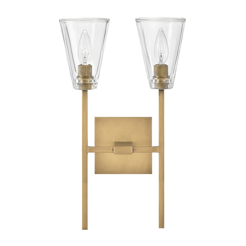 Meuble-lavabo à deux lumières, Laiton héritage