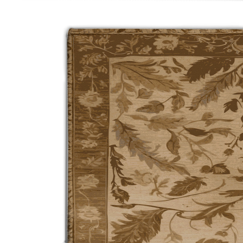 Tapis d'intérieur et d'extérieur brun Nature, Rectangle 4pi x 6 pi