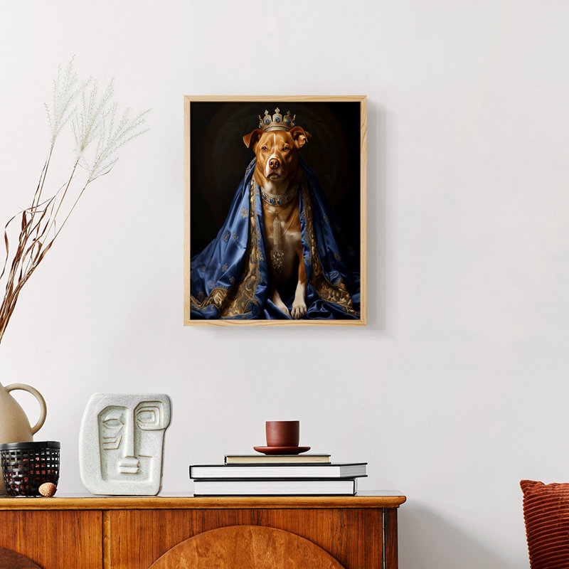 ANIMALS Series CLXV - reproduction encadrée de qualité supérieure - prête à être accrochée - aucun clou requis, Doré