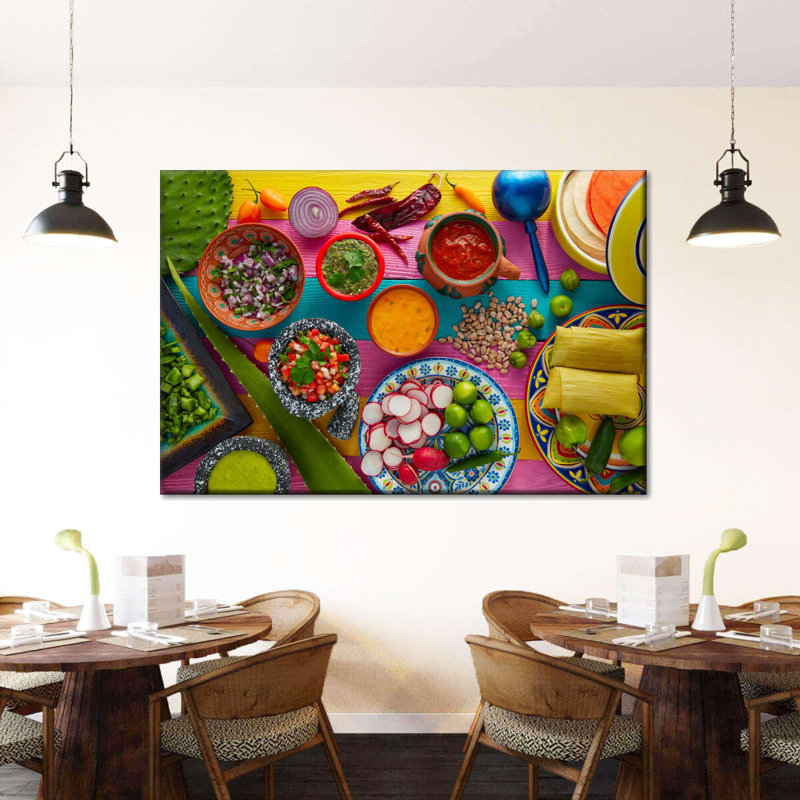 Saveurs mexicaines sur toile, H 8 po x l 12 po x P 1 po