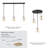 3-Light Linear Canopy - Black Finish-121780818