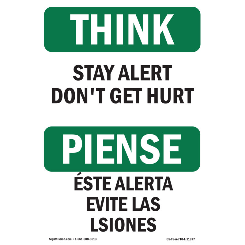 Pensez à penser, H 18 po x l 12 po x P 0,1 po
