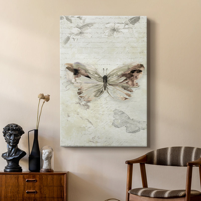 La Chanson du Papillon II - galerie sur mesure Cavas, H 18 po x l 12 po