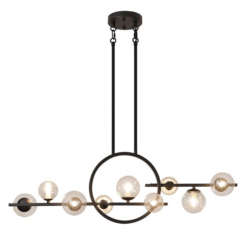 Avijot 1 - Luminaires suspendus sphériques modernes, Noir