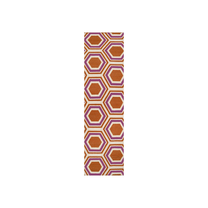 Irving Place Wool Geometric Indoor Rug, Runner 2'6" x 8'