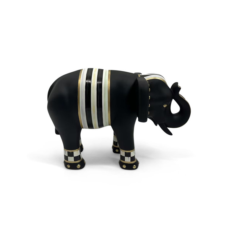 Courtly Check Elephant Figurine