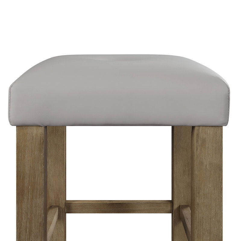 Tabouret à hauteur de comptoir en cuir synthétique Charnell (ensemble de 2)