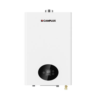 Chauffe-eau intérieur sans réservoir au propane 3,6 GPM 82 000 BTU CAMPLUX, blanc