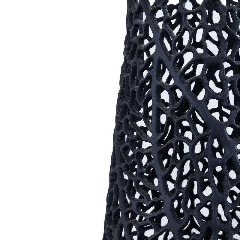 Cloyse Metal Floor Vase, Black, 91cm H  x 27cm W  x 27cm D
