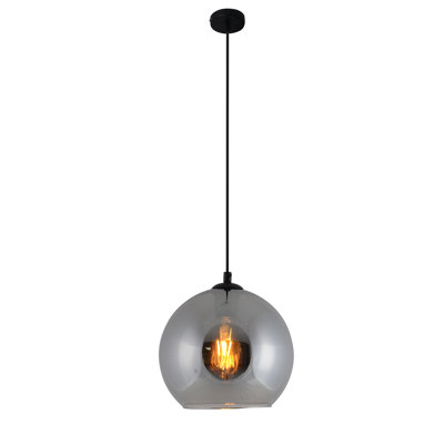 Piccadilly 1 - Light Anthracite Schoolhouse Pendant