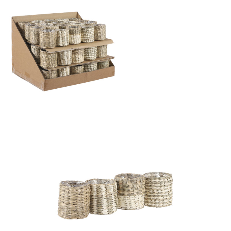 Ensemble de pots à fleurs 60 pièces Caraballo, Naturel / Noir / Blanc, H 3 po x l 2,5 po x P 2,5 po