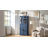 Pantry Cabinet With Glass Doors and LED For Great Showcase,a deep drawer and 3 adjustable shelves for all storage needs-1439924836