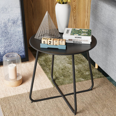 17" Metal Side Table