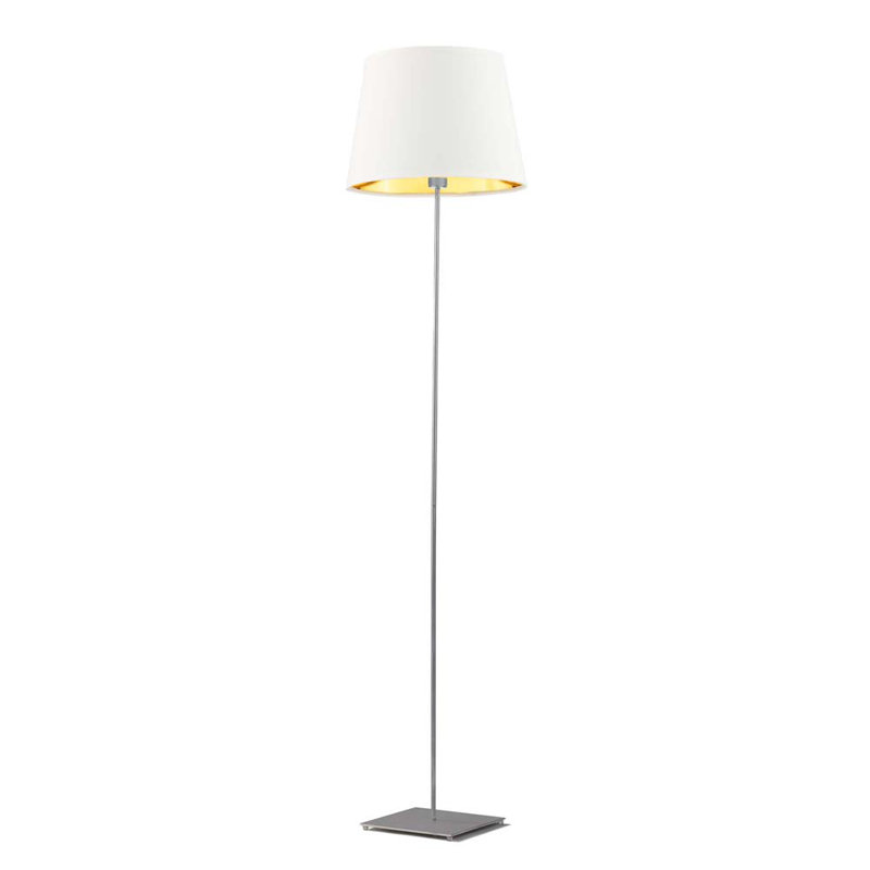 Eadith 162.5cm Traditional Floor Lamp, Grey, White