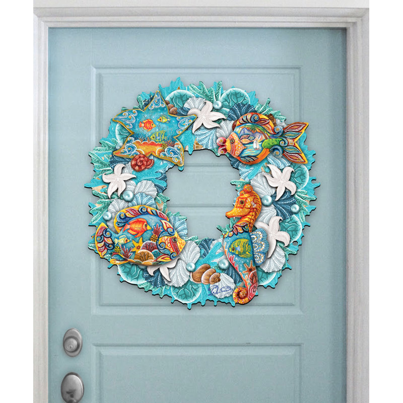 Handcrafted Faux Wood 20'' Wreath