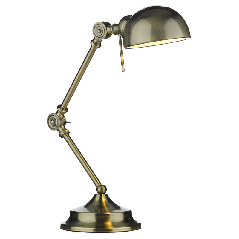 Lizbeth Metal Desk Lamp, Antique Brass