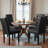 Modern PU Leather Dining Chair Upholstered Side Chair (Set of 4)-509133582-529889283