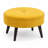 23" Round Velvet Upholstered Ottoman with Wooden Legs-249103920-142366648