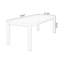 Bureau rectangulaire en bois massif Burlywood-171496390