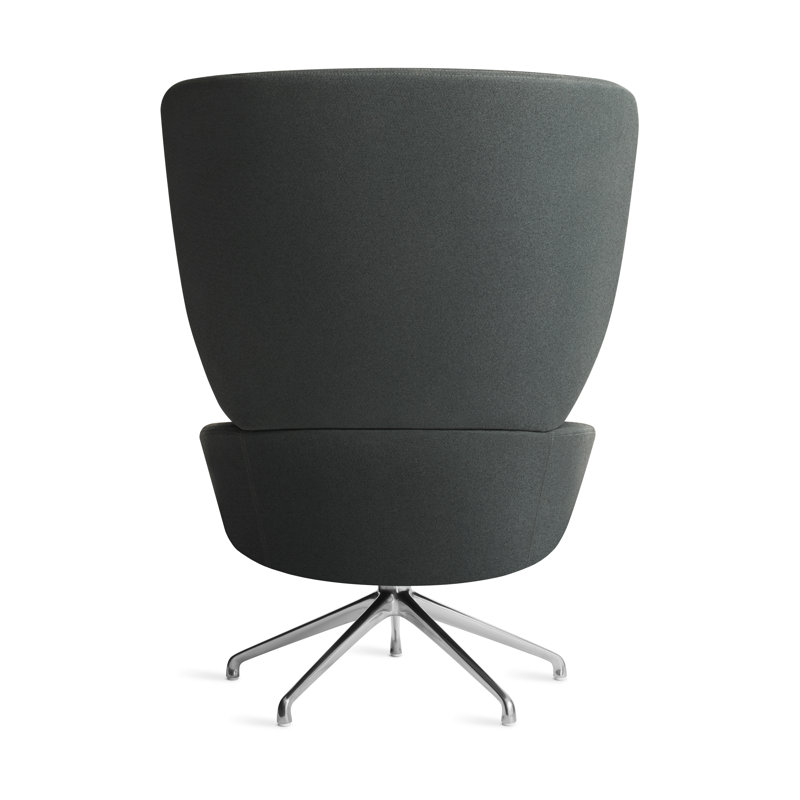 Heads Up Swivel Lounge Chair, Maharam Messenger in Everglade