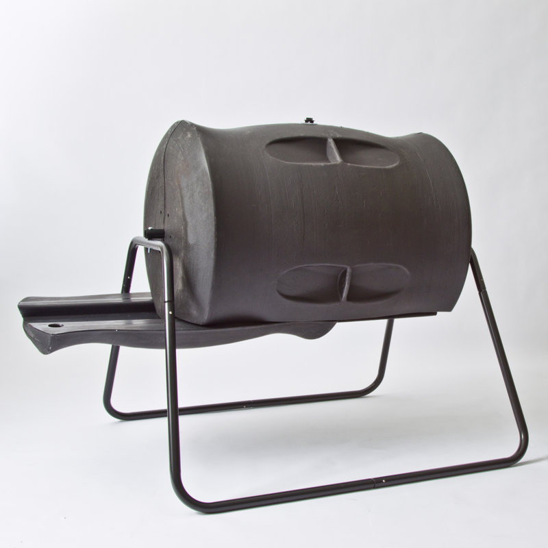 55 gallons Composteur culbuteur, Pierre brune
