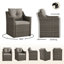 Fauteuil de salle à manger extérieur War War