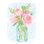 Jolies pivoines par Sara Zieve Miller, reproduction d'art sur toile tendue