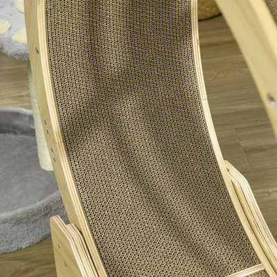 Grattoir pour chat, lot de 4 grattoirs pour chats d'intérieur, poteau à griffes réversible pour chat, brun