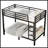 Metal Twin Over Twin Bunk Bed For Teens And Adults, Space-Saving, Noise-Reduced, No Box Spring Needed, Black