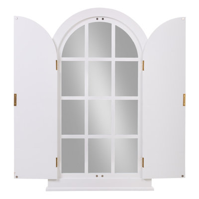 Aldric Wood Flat Wall Mirror