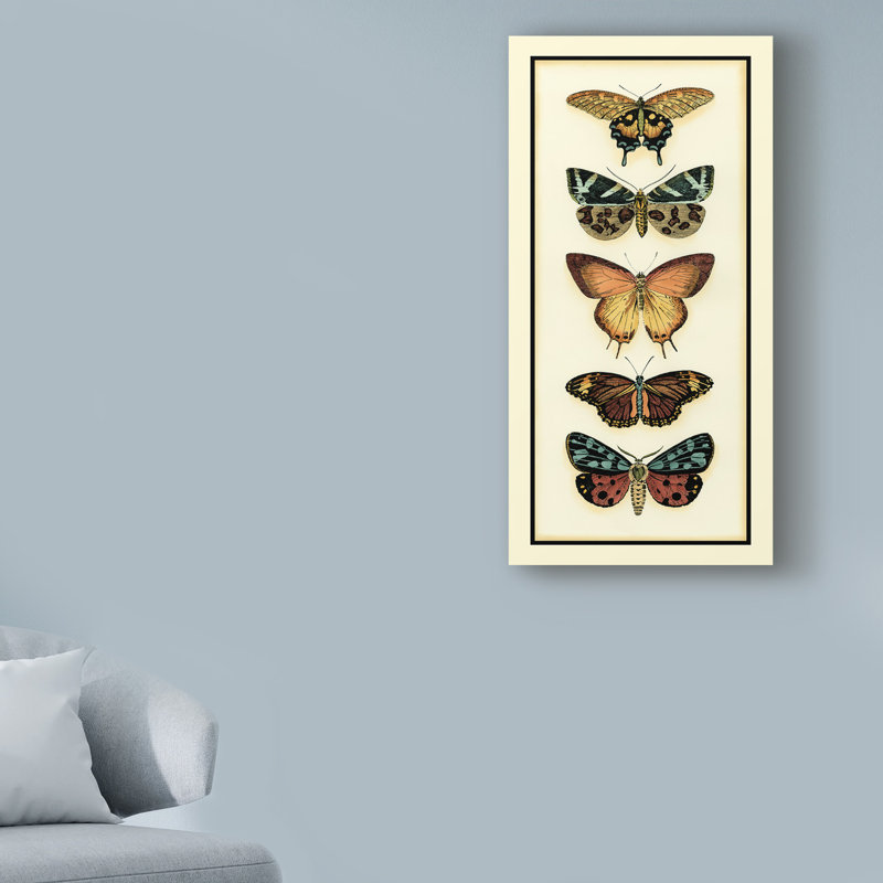 « papillon collector v », reproduction d’impression sur toile tendue, H 19 po x l 10 po x P 2 po
