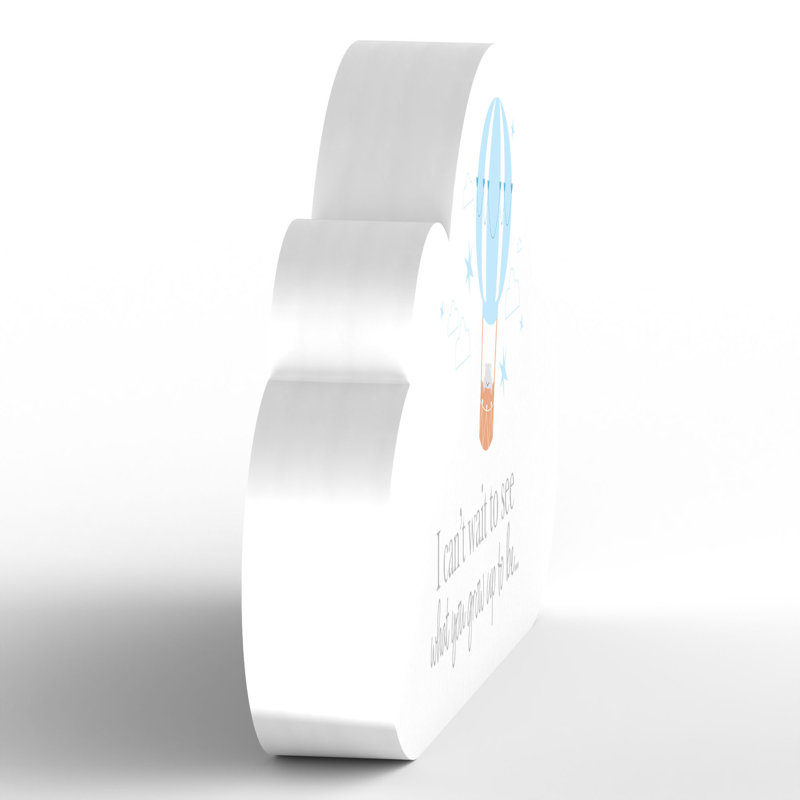 Nanni Text & Numbers Letter Block, White/Blue