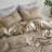 MooMee Duvet Cover Set with Zipper Closure & 8 Interior Ties 100% Washed Cotton Twill Soft Linen Like Textured-107383184-115279052