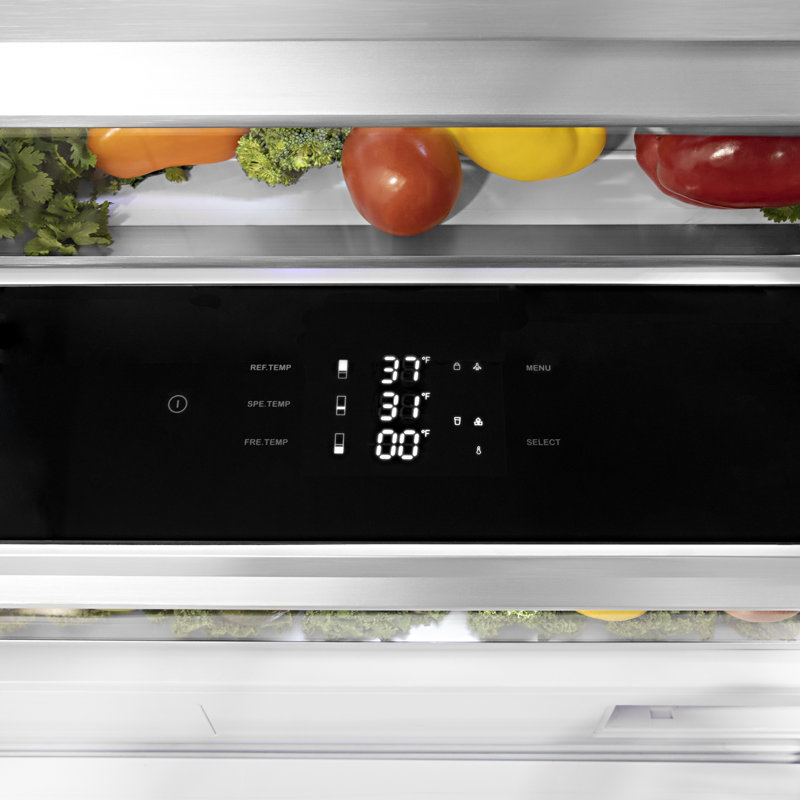 ZLINE 30" 16.1 cu. ft. Panel Ready Built-In 2-Door Bottom Freezer Refrigerator with Internal Water and Ice Dispenser