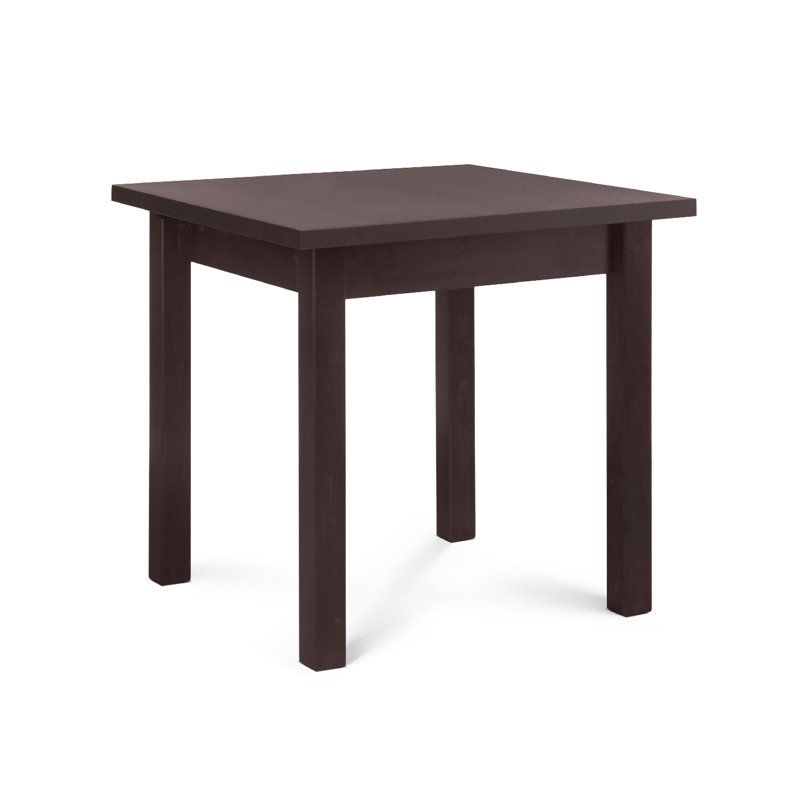 Solid Wood Base Dining Table, Wenge, 76cm H x 100cm L x 76cm W