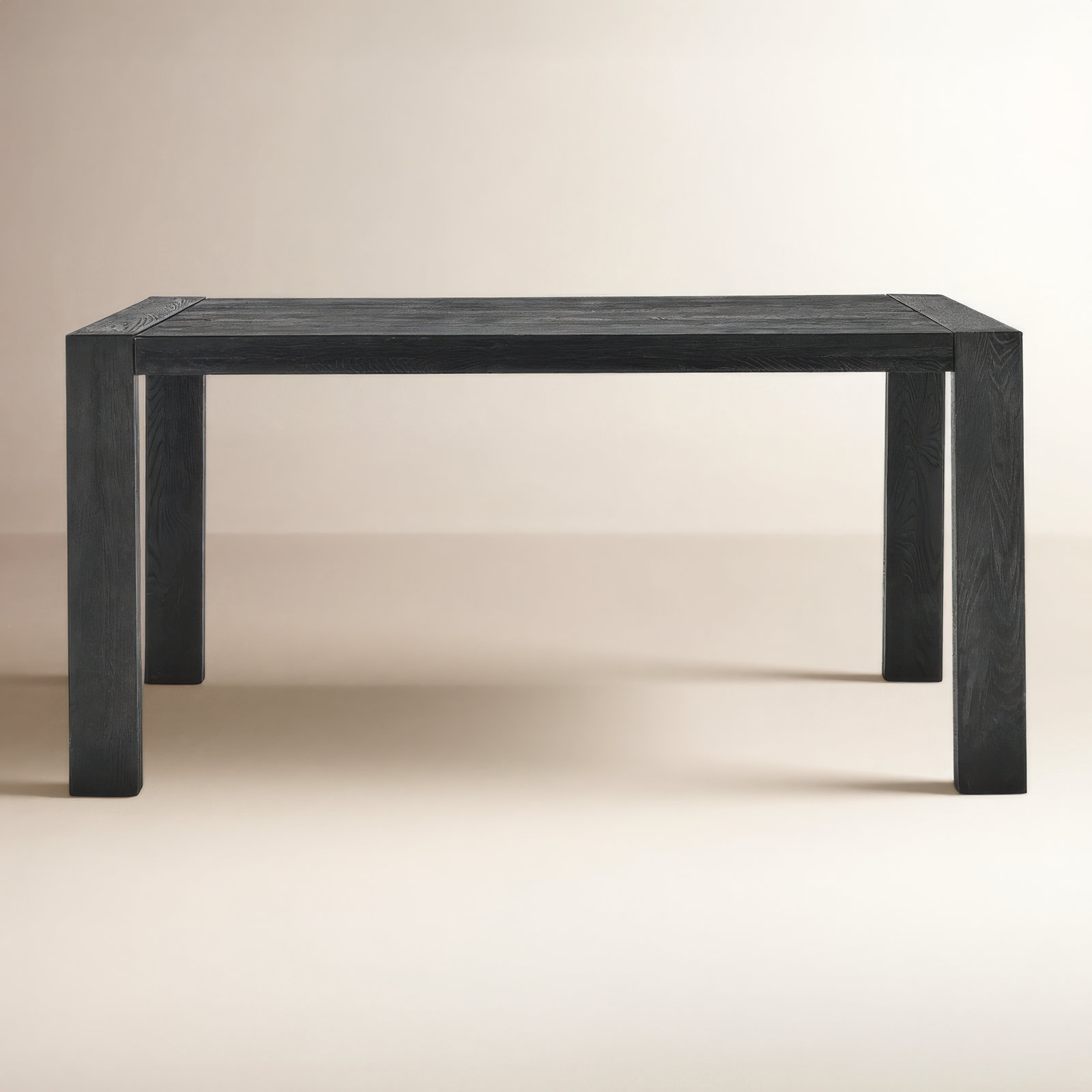 Yochanan 62" Oak Dining Table, Black