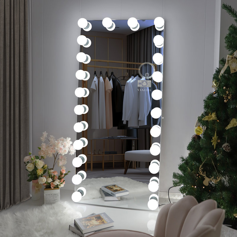 Rectangle LED Metal Full Length Mirror